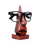 Gift for Christmas or Birthday to Your Loved Ones Classic Hand Carved Rosewood Nose-shaped Eyeglass Spectacle/ Eyewear Holder